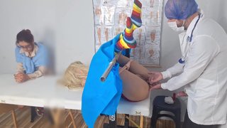 Stepmother takes stepdaughter to the gynecologist for the first time!