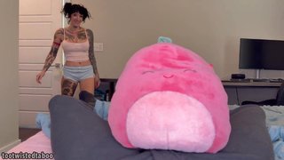 Spying Step Bro Stuffs Step Sis's Stuffy