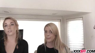 Lesbian MILF punishing teen