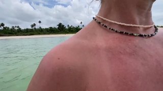 She received an unexpected anal creampie in front of everyone.