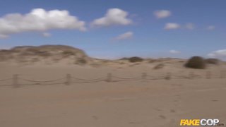 I Found Her on a NUDIST BEACH and Fucked her - Fake Cop