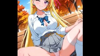 Hentai Blonde Girl Masturbate AI Generated