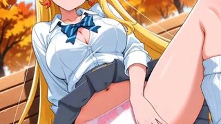Hentai Blonde Girl Masturbate AI Generated
