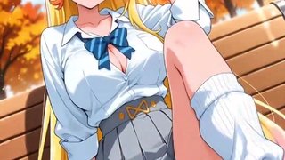Hentai Blonde Girl Masturbate AI Generated