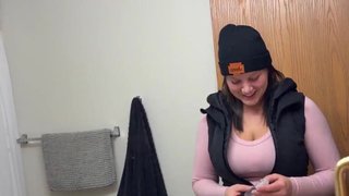 Huge Boobs Hot MILF Anal Play and Blowjob Christmas Eve