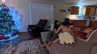 Being Watched and Pussy Filled on Christmas Eve