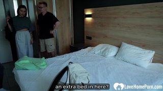Stepmom ends up getting dicked in bed