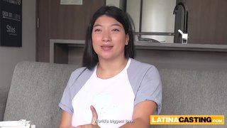 MASSIVE NATURAL TITS Latina Slut Face Fucked Rough By BWC Producer