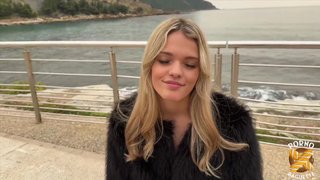 Jade, a beautiful blonde, gets pounded by two cocks