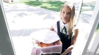 Young girls selling cookies