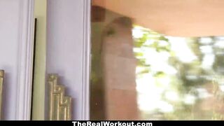 TheRealWorkout - Hot Milf (Sarah Vandella) Fucks Fitness Client