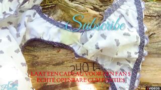 LEAVE A GIFT FOR A FAN$ REAL PUBLIC CUM PANTIE$