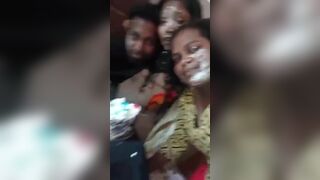 Honey 18 year old mallu girl with man and his wife
