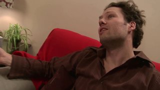 Cuck hubby sits in the corner while his hotwife gets drilled by a big cock