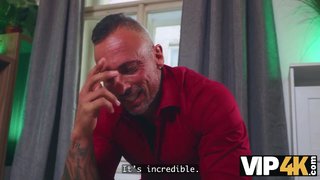 VIP4K. The virtual game ends with a real Cumshot from His Daddy