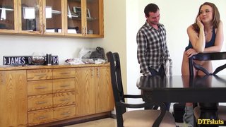 Chanel Preston's Gets An Unexpected Phone Fuck - Rough Kitchen Bang By James Deen