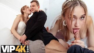 Bride is Taking Two Cocks at the Same Time before getting Married