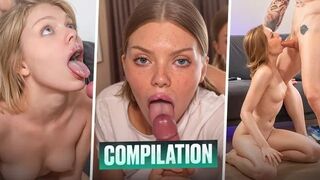 Compilation of Blowjobs from the First Person