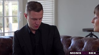 Horny Big Tit Hot Milf Lexi Luna Begs Stepson to Lick Her Dick Deprived Pussy