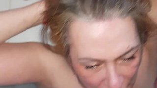 2023 03 31 Slave F exhibition and blowjob