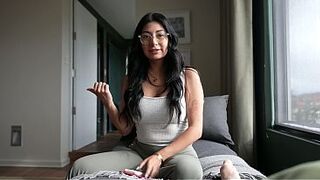 Sneaky vacation fuck with sister’s BFF - MASSIVE FACIAL on glasses - Cami Strella x Lev Lieben