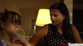 Stepdaughter caught her stepmom fucking her hot boyfriend