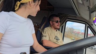 I picked up my favorite Uber client without a bra
