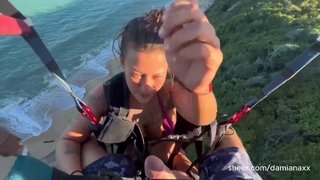 Sex at high altitudes: Having sex during a paragliding flight.