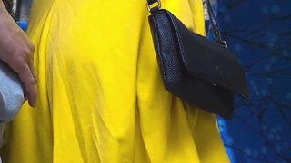 Groped Inside Bus! Stranger CUMS Hard While She Stroke His Long Dick