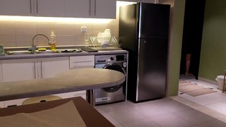 Lonely Stepmom Cooks Dinner For Step-Son Then Begs Him To Fuck Her