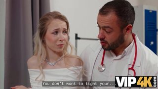VIP4K. The Beautiful Bride, Nata Gold, seduced her Doctor right before her Wedding