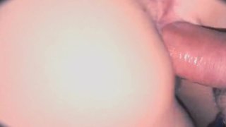 My stepsister is having her first anal experience and I'm only putting the head in because it hurts her.
