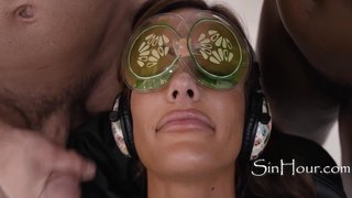 Those must be some heavy duty noise cancelling headphones