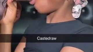 Pretty naija babe sucking huge cock