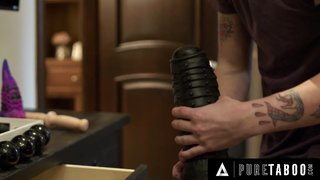 PURE TABOO Angry Lauren Phillips Catches Pervert Virgin Stepson Snooping Where He Shouldnt Be