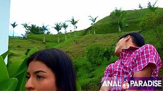 ANAL SEX IN THE MIDDLE OF A NATURAL LANDSCAPE AND A GIRL WHO'S IN THE MOOD FOR SOME FUN