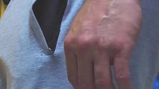 Almost Caught In a Bus When a Dirty Stranger CUM In Her Hand