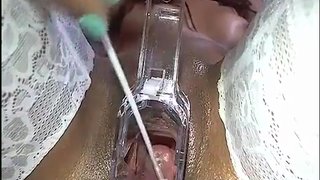 Wet And Gaping Ebony Pussy Up Close
