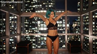 Bulma: The Blue-Haired Scientist Wants It All — Threesome BJ AI Porn Spanish Audio