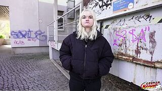 GERMAN SCOUT - Tiny Swiss Teen Lilly Lovemoon 18 Pick Up for real First Time Casting Sex