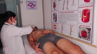 Erection in front of the nurse