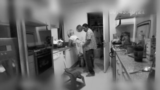This bastard fucked the cleaning lady, but it was all caught on camera