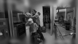 This bastard fucked the cleaning lady, but it was all caught on camera