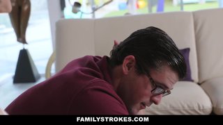 StepSister Seduces Nerdy StepBrother