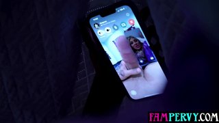 Big tits curvy MILF stepmom just cant say no to stepsons big cock