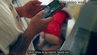 Step Son Fucks Step Mom Stuck in Washer - Hot Creampie Finish