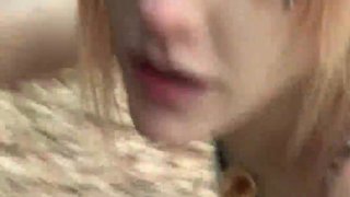 We got caught in the forest as she begged for n word dick