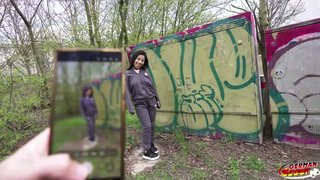 GERMAN SCOUT - Tiny 43kg half Asian Teen Lore Pick Up for First Time Casting Fuck