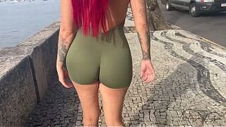 My slutty stepmother was showing off in the middle of the street, when I got home I pounded her Rosinha's ass hard.