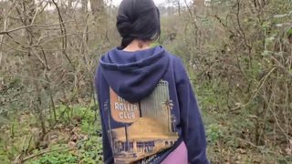 Horny Neighbor Is Ready To Do Anything In The Woods